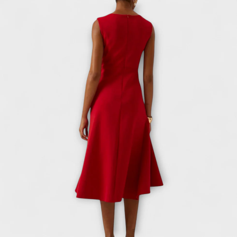The Draped Sleeveless Dress