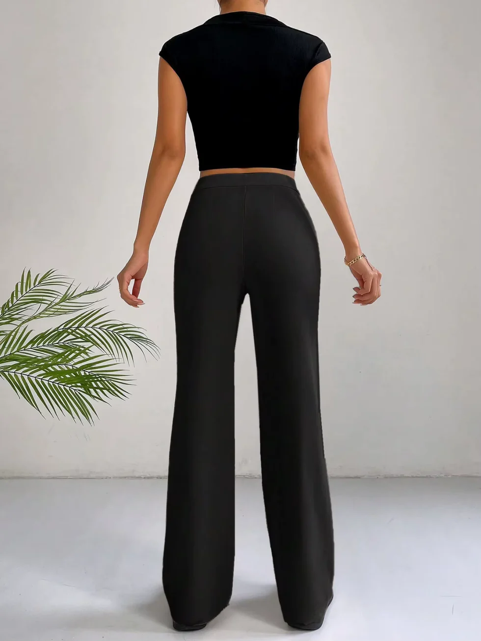 The High Waist Straight Leg Pants