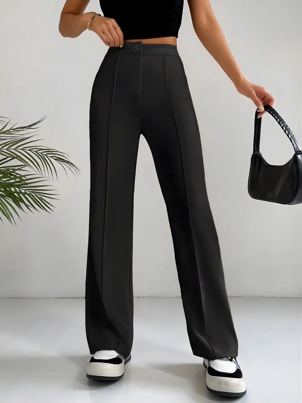 The High Waist Straight Leg Pants