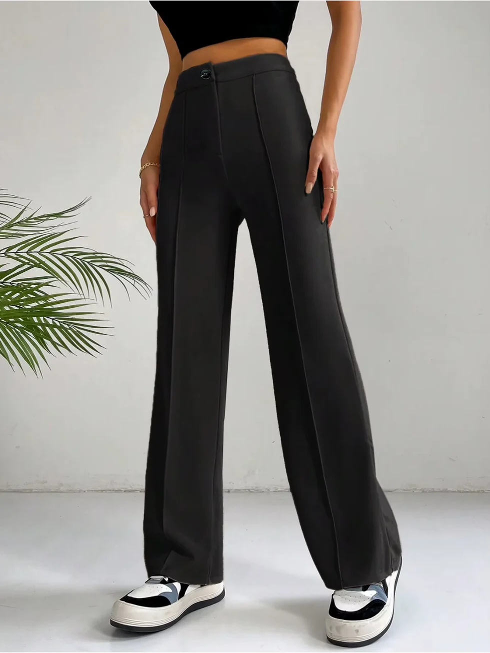 The High Waist Straight Leg Pants