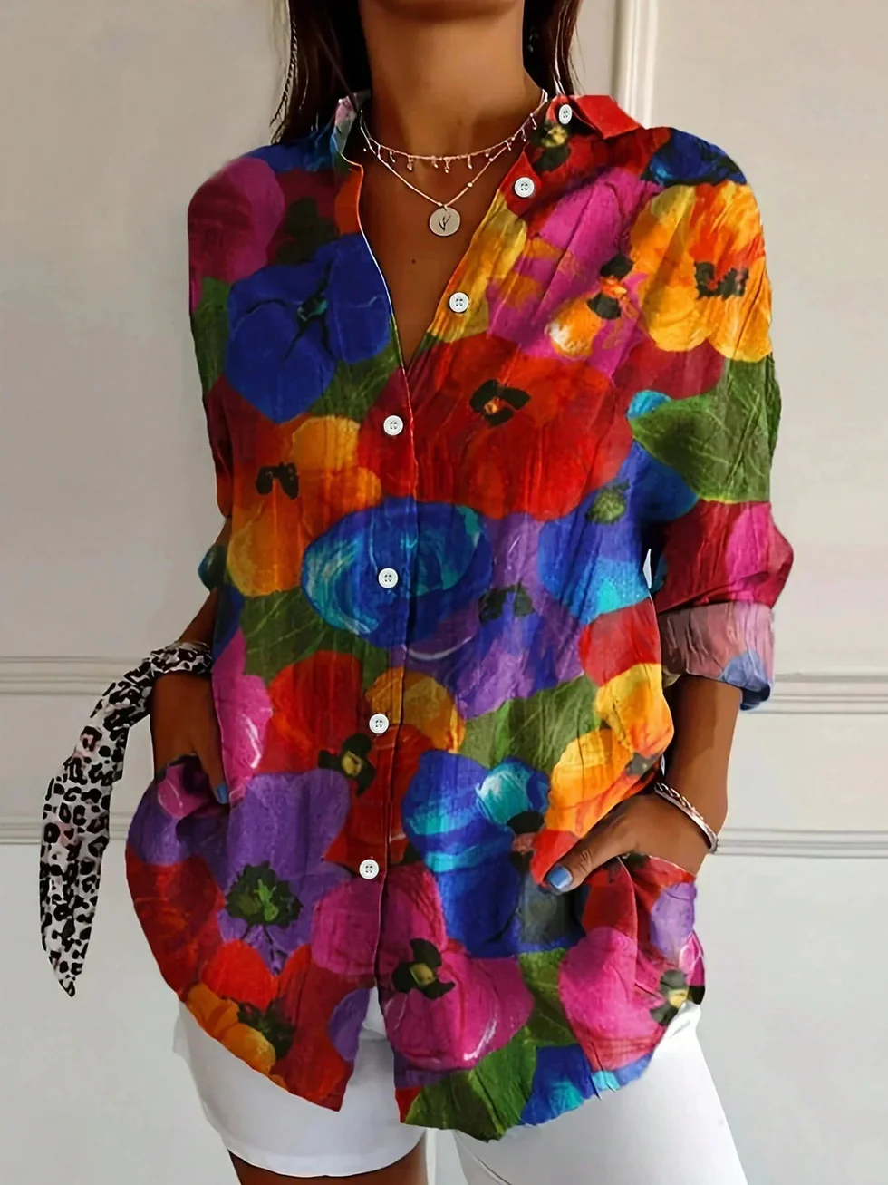 The Floral Print Button Shirt