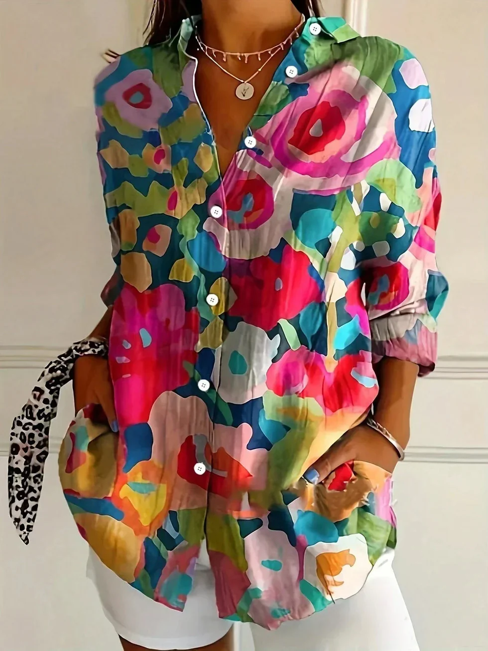 The Floral Print Button Shirt
