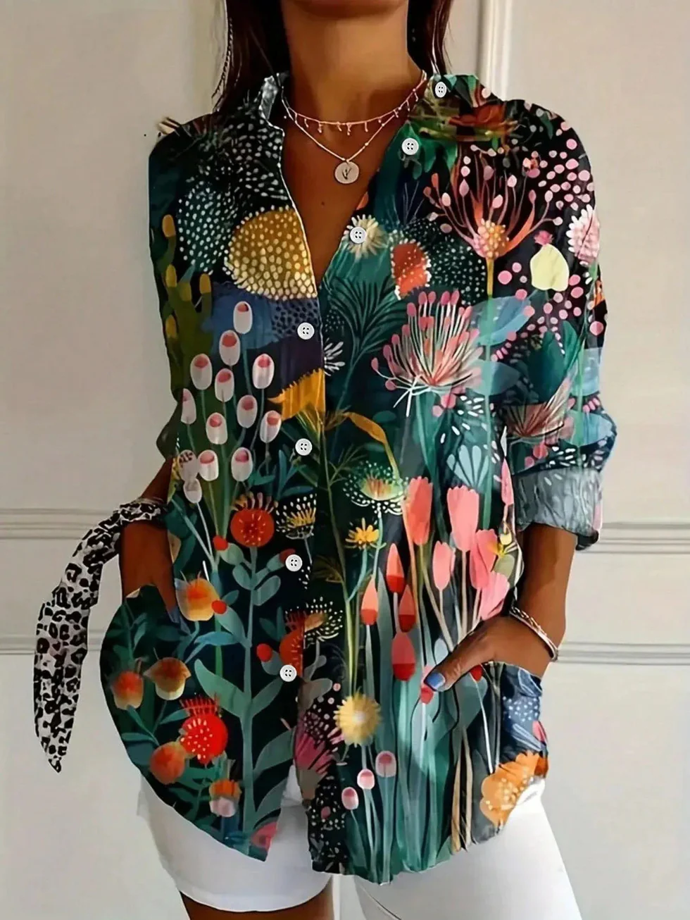 The Floral Print Button Shirt