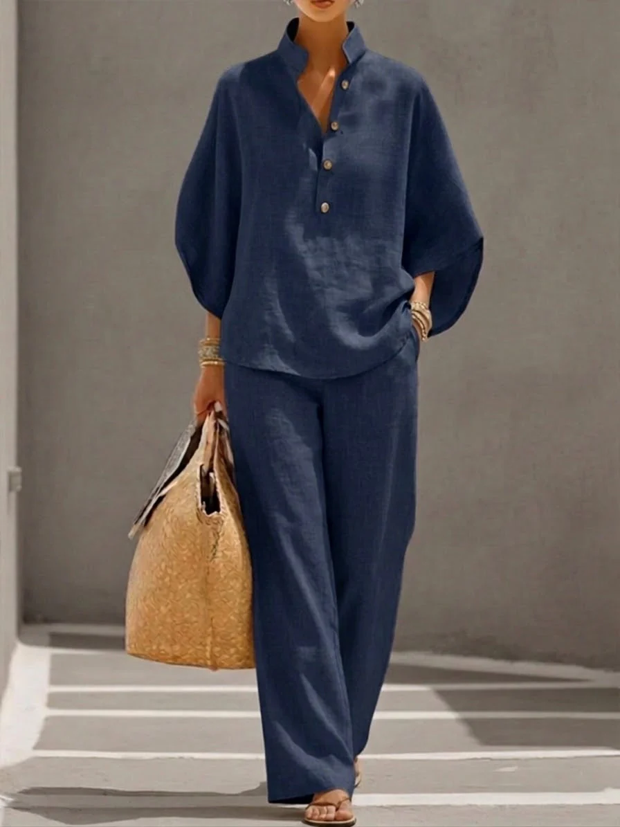 The Collar Button Two Piece Set