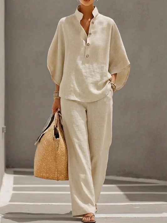The Collar Button Two Piece Set