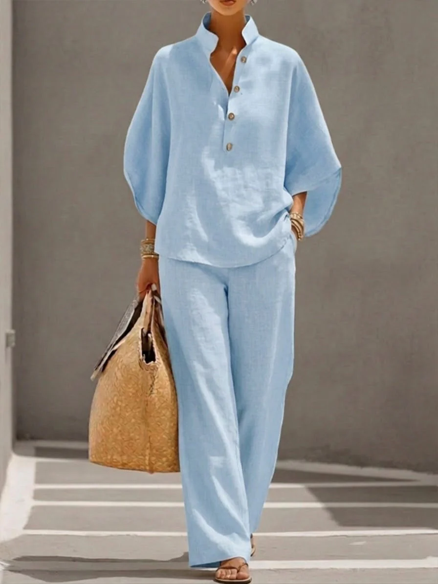 The Collar Button Two Piece Set