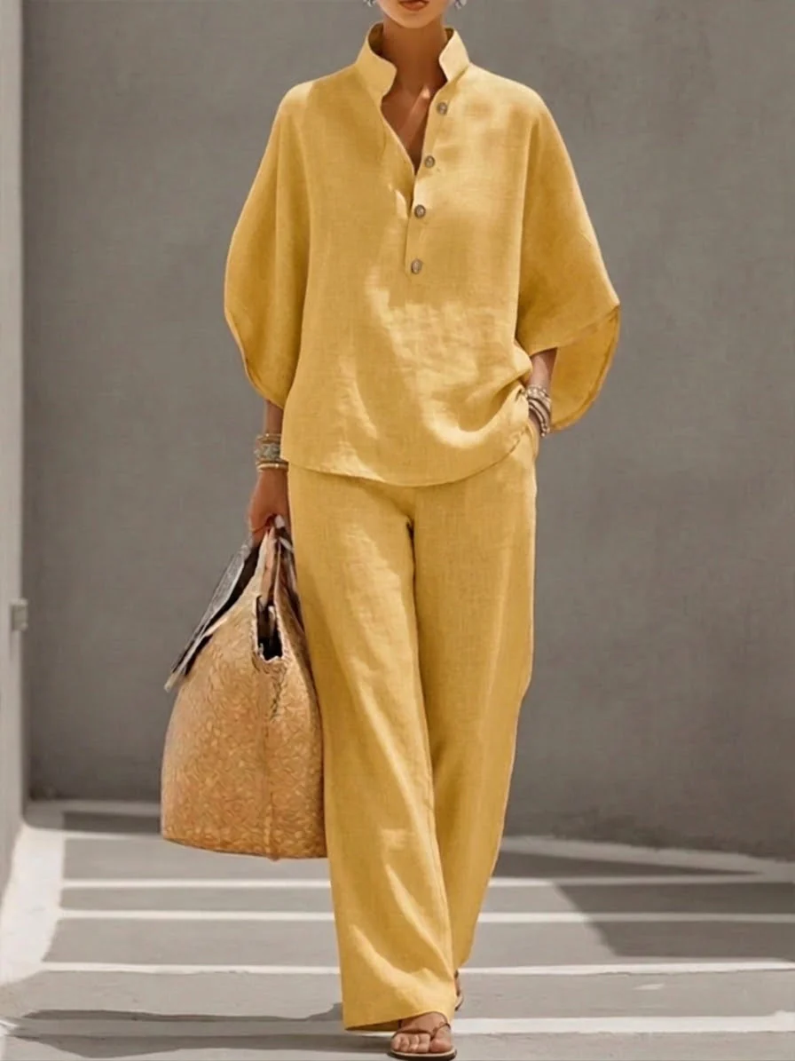 The Collar Button Two Piece Set
