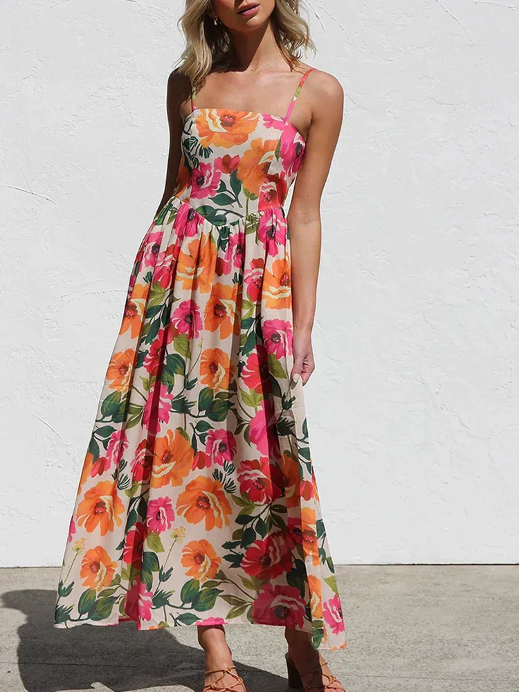 The High Neck Ruffle Midi Dress