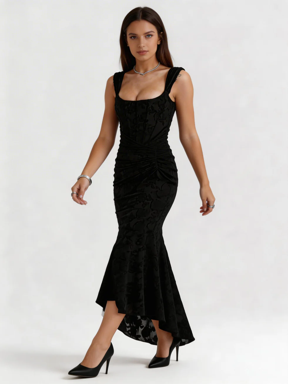 The Sleeveless Bodycon Mermaid Maxi Dress