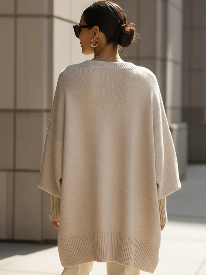 The Oversized Batwing Knit Sweater