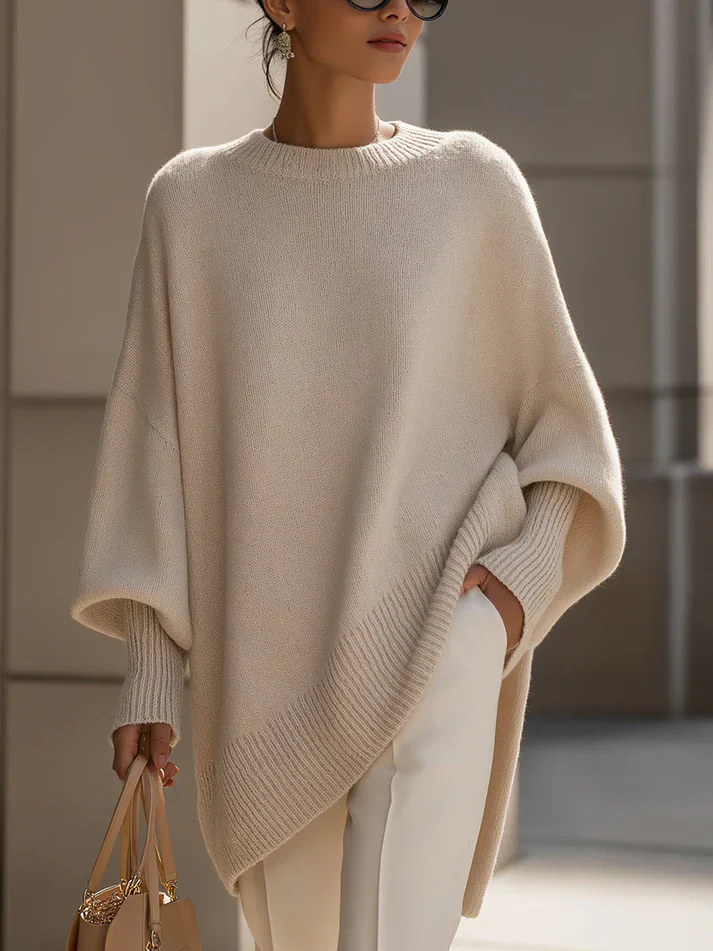 The Oversized Batwing Knit Sweater