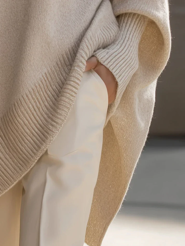 The Oversized Batwing Knit Sweater