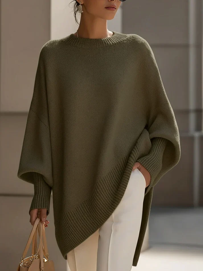 The Oversized Batwing Knit Sweater