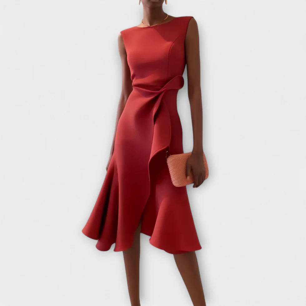 The Draped Sleeveless Dress