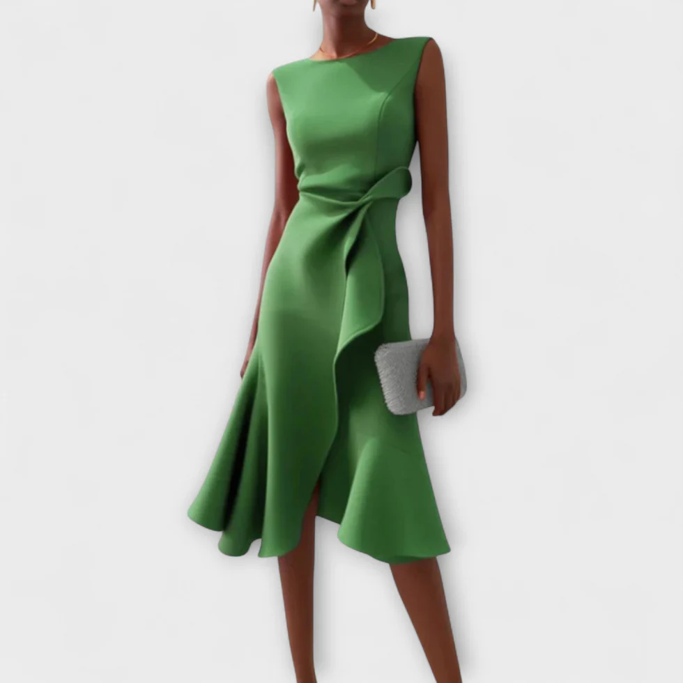 The Draped Sleeveless Dress