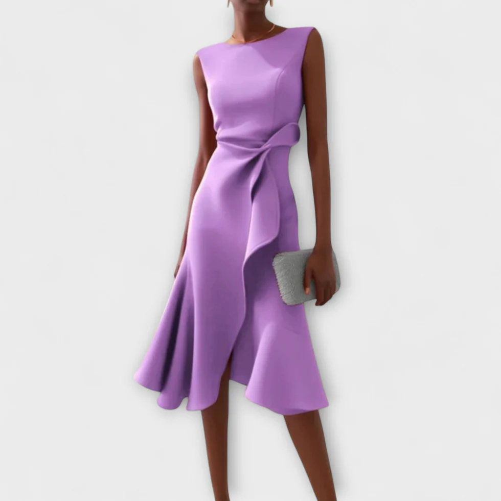 The Draped Sleeveless Dress