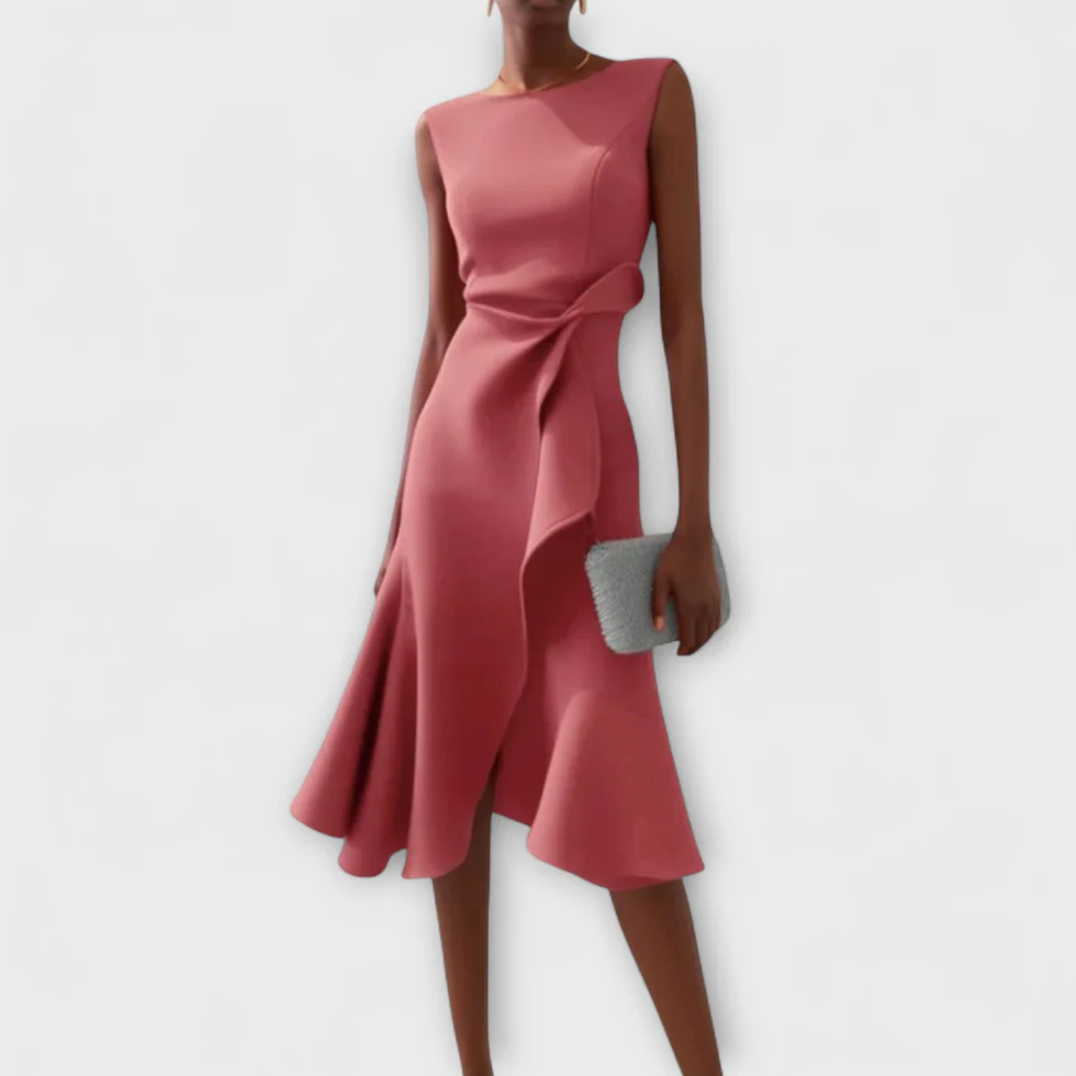 The Draped Sleeveless Dress