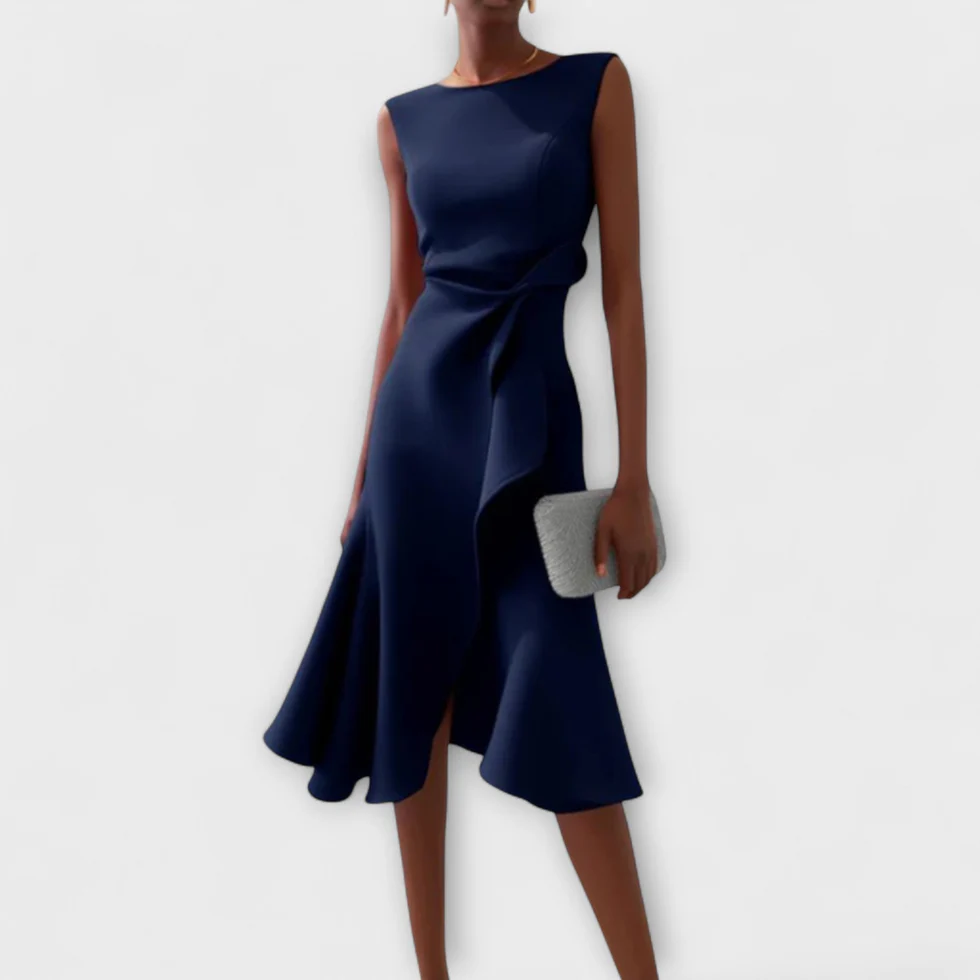 The Draped Sleeveless Dress